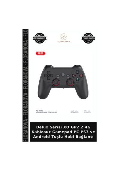 Delux Serisi Xo Gp2 2.4g Kablosuz Gamepad Pc Ps3 Ve Android Tuşlu Hobi Bağlantı