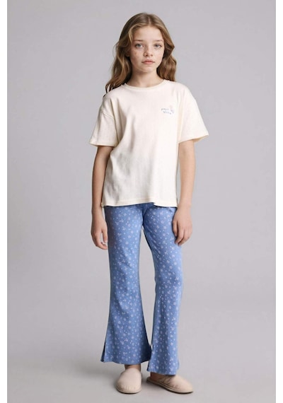 Defacto Tişört Alt 2li Pijama Takımı Kız Çocuk H2655a826sper99 Ekru-er99 Defacto Tişört Alt 2li Pijama Takımı Kız Çocuk H2655a826sper99 Ekru-er99
