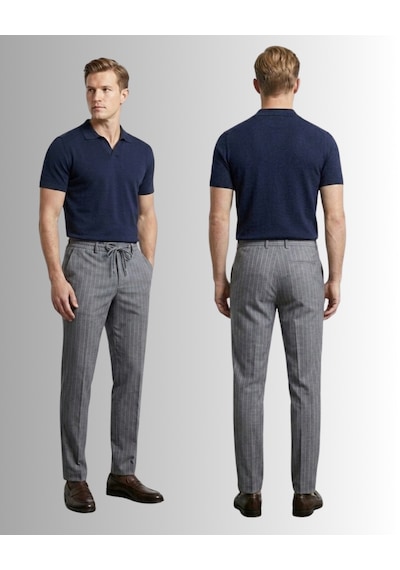 Erkek Jagger Pantolon Klasik Jogger Likralı Erkek Kumaş Pantolon