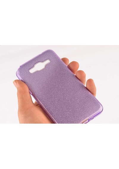 Samsung Uyumlu Galaxy J2 Prime Kılıf Zore Shining Silikon Mor