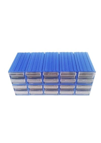 Sembol 300 Plastik Çekmeceli Kutu 4,6X11,7X2,4 Cm 20 Çekmeceli
