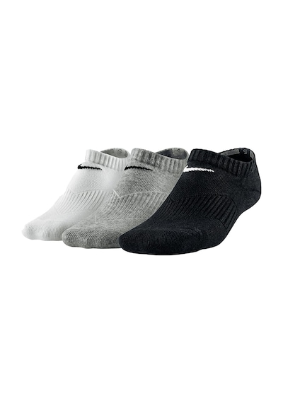 Nike Performance Cushioned No Show 3 Pack Scok Unisex Pamuklu 3 Lü Çorap Beyaz Gri Siyah Beyaz - Gri - Siyah