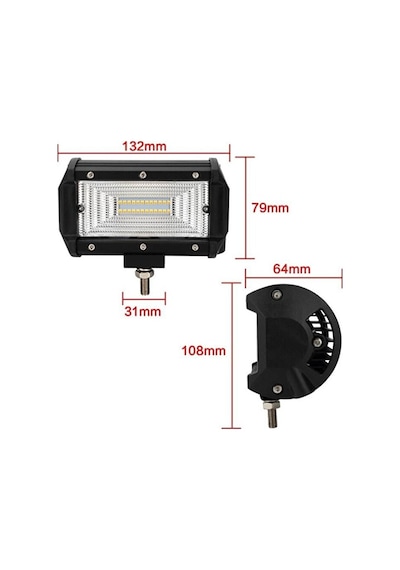 Sis Lambası İkili Set 24led Dual Color 72w Set/ Lass282 Beyaz Amb