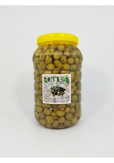 Etik Yerli Ürünler İzmir Çili Cinsi Kırma Tatlanmış Zeytin 3 KG