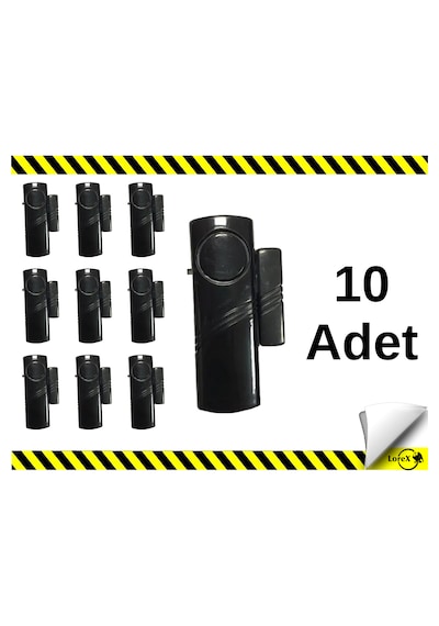 Lorex Kablosuz Alarm Sistemi Kapı Pencere Alarmı Ev Güvenlik Siya