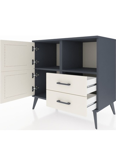 Hyperion Şifonyer 2 Raflı 2 Çekmeceli 2 Kapaklı 88x44x80 Antrasit-aytaşı Aytaşı Hyperion Şifonyer 2 Raflı 2 Çekmeceli 2 Kapaklı 88x44x80 Antrasit-aytaşı Aytaşı