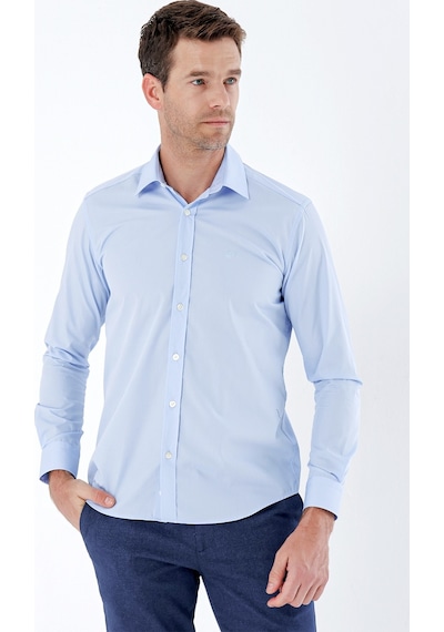 İmza Mavi Uzun Kollu Bez Ayağı Sert Yaka Cepsiz Pamuklu Basic Slim Fit Dar Kesim Gömlek 1004235357 Mavi İmza Mavi Uzun Kollu Bez Ayağı Sert Yaka Cepsiz Pamuklu Basic Slim Fit Dar Kesim Gömlek 1004235357 Mavi