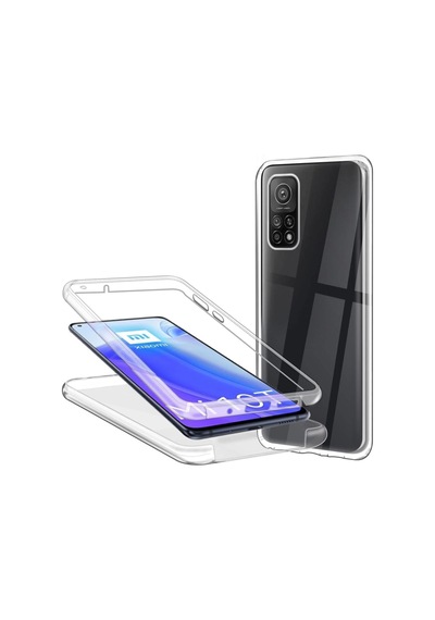 Xiaomi Mi 10t Pro 360 Kılıf Şeffaf Ön Arka Korumalı Silikon Kmp İle Uyumlu