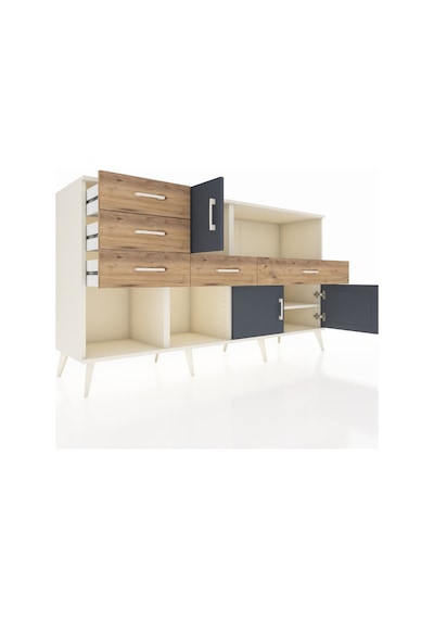 Hyperion Konsol 2 Raflı 5 Çekmeceli 3 Kapaklı 176x44x99 Aytaşı-an Aytaşı-antrasit/çam Hyperion Konsol 2 Raflı 5 Çekmeceli 3 Kapaklı 176x44x99 Aytaşı-an Aytaşı-antrasit/çam