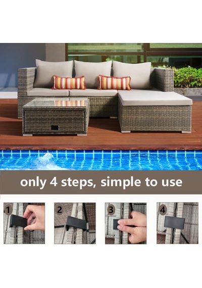 Tr 12pcs Açık Patio Mobilya Klipleri Hasır Seksiyonel Kanepe Kanepe Konnektörü Diğer Tr 12pcs Açık Patio Mobilya Klipleri Hasır Seksiyonel Kanepe Kanepe Konnektörü Diğer