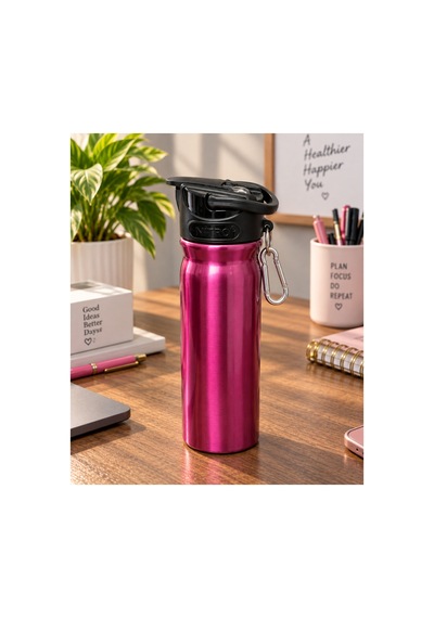 -12 500 Ml Çelik Matara Şah-2850 Pembe