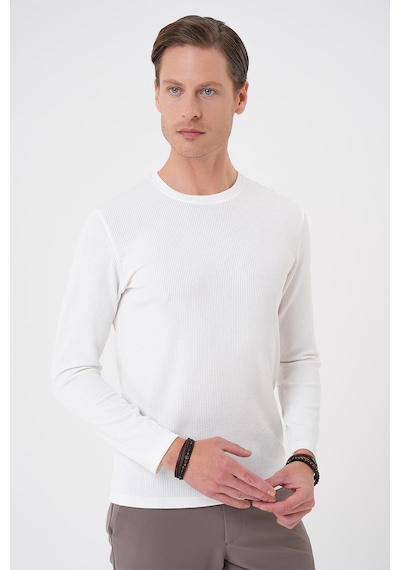 Efor Ts 887 Slim Fit Beyaz T-shirt Beyaz