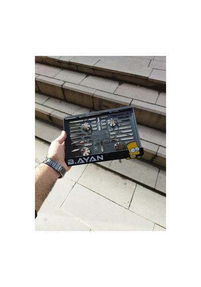 Motorsiklet Plakalık Lazer Kesim Pleksi Simpson Motor Plakalık Kişiye Özel Plakalık - 784761950