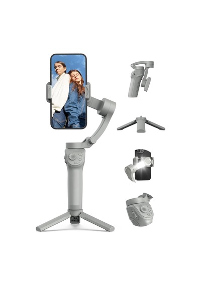 Telefon Sabitleyici Selfie Gimbal - 3 Eksenli Sabitleyici Yapı, Led Işıklı Tasarım, Selfie Çekimi, Otomatik Yüz T Diğer