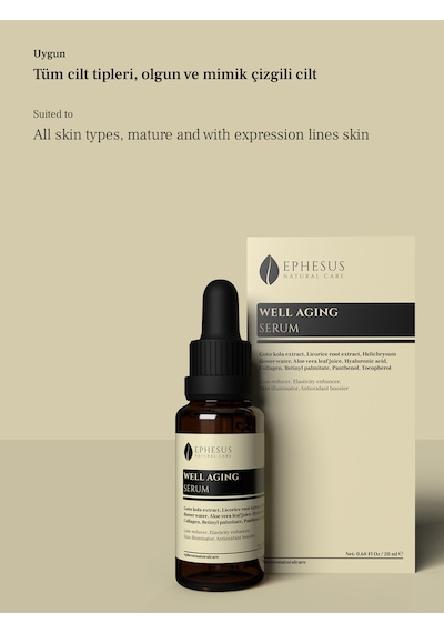 İnce Çizgi Ve Kırışıklıkların Görünümünü Azaltıcı Sıkılaştırıcı Serum 20ml