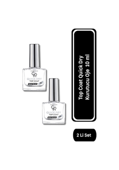 Top Coat Quick Dry Oje Kurutucu10 Ml 2 Li Set 0