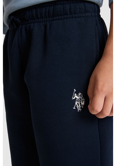 U.S. Polo Assn. Erkek Çocuk İndigo-lacivert Bisiklet Yaka Dikey Yazı Baskılı Eşofman Takımı 50334088-vr028