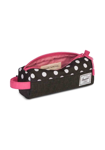 Herschel Settlement Case Black Crosshatch Pink Kalem Kutusu