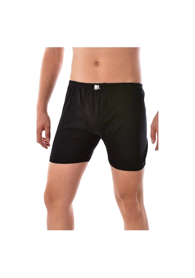 Erkek Siyah 6 Adet Paçalı Boxer 0111 Siyah