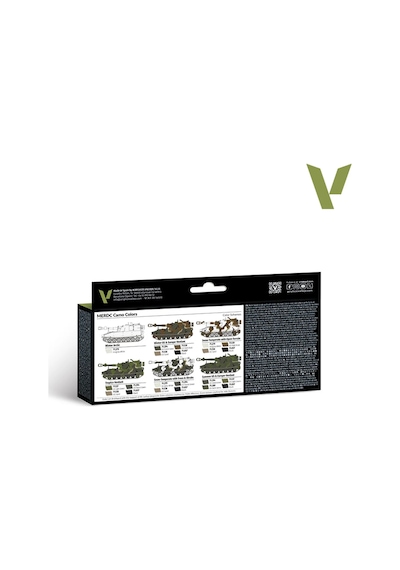 Vallejo 71202, 8x18 Ml. Merdc Camo Colors Model Air Boya Seti Standart