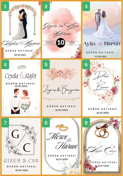 Bernami Mumluk Şamdanpinterest Kart Bubble Mum Kişiye Özel Düğün Nişan Kına Sünnet Doğum Mevlüt - 20 Adet Diğer