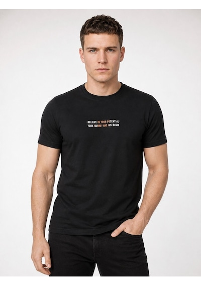 LOFT Regular Fit Erkek Tshirt K.kol Lf2041389 Q1.v1 Siyah