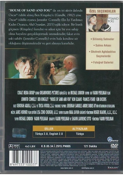 Sisler Evi House Of Sand And Fog Dvd