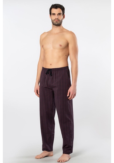 Cacharel Erkek Dokuma Pijama Tek Alt 2240/bordo 1 Bordo