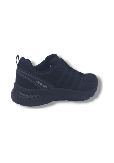 Lescon Legend Flex Unisex Siyah Yürüyüş Koşu Spor Ayakkabı Siyah