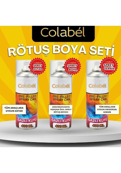 Kia Kod: Css Sırıus Sılver 400ml Sprey Rötuş Boya + Vernik + Astar
