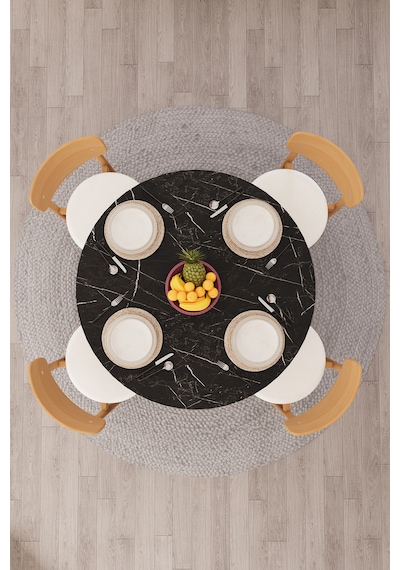 Modern Dolaplı 4 Kişilik Mutfak Yemek Masası Ve Sandalye %100 Mdf Mutfak Yemek Odası Masası Takımı Ymt04 Royal Mermer Modern Dolaplı 4 Kişilik Mutfak Yemek Masası Ve Sandalye %100 Mdf Mutfak Yemek Odası Masası Takımı Ymt04 Royal Mermer