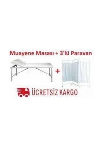 Muayene Masası + Paravan 2 Ürün