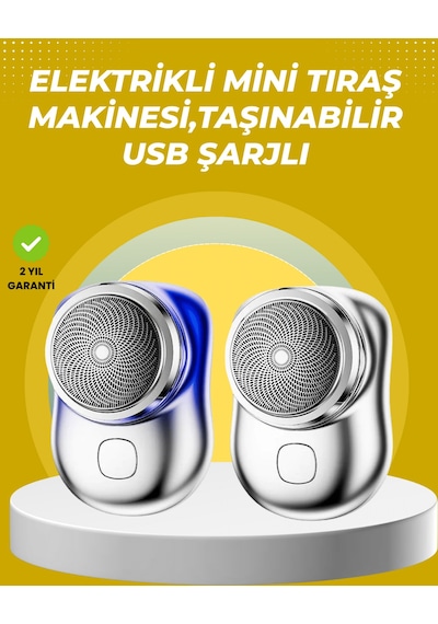 Lvsqvr Taşınabilir, Cep Boyunda, Şarjlı Elektrikli Tıraş Makinesi