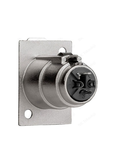 Panel Montajlı 3 Pin XLR Dişi Şase Konnektör