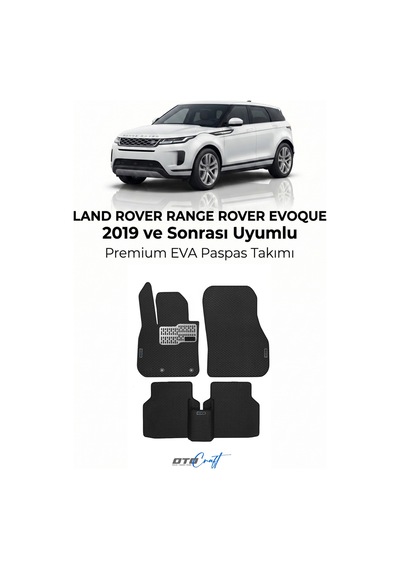OtoCraft Range Rover Evoque 2019 Ve Sonrası Araca Özel 3d Havuzlu Eva Paspas Tam Set 5 Parça