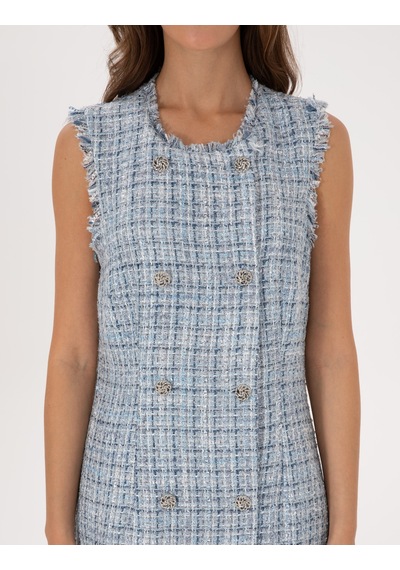 Pierre Cardin Kadın Mavi Elbise Dokuma 50313249-vr036 Mavi