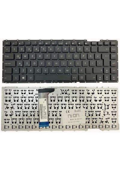 Nion Asus X454l,asus X454,asus K452 Uyumlu Dizüstü Bilgisayar Klavye Siyah Tr
