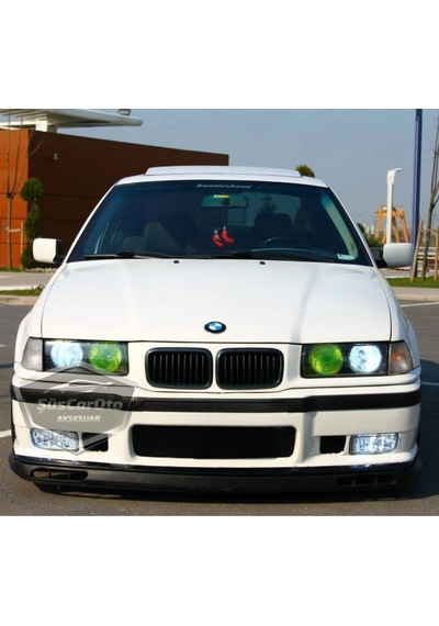 Bmw 3 Serisi E36 1990-2000 Uyumlu Üniversal Laguna Lip Esnek Ön Lip 2 Parça Tampon Altı Dil Karlık Ön Ek 00 Şüscaroto Aksesuar