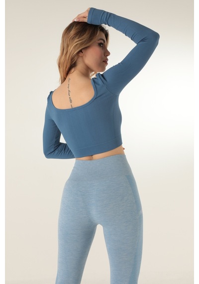 Doremi Seamless Straplez Uzun Kollu Fitilli Büstiyer 001