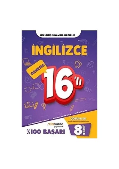 Onburda 8.sınıf İngilizce 16 Deneme