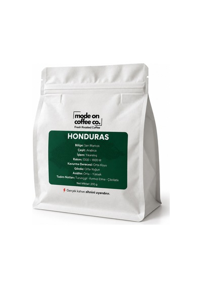 Honduras San Marcos Filtre Ve Espresso Kahve 200 Gr %100 Arabica Yıkanmış - Espresso Makinesi İçin Öğütülmüş