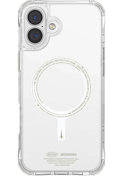 Apple Uyumlu iPhone 16 Plus Kılıf Magsafe Şarj Özellikli Şeffaf Airbag Tasarımlı Skinarma Saido Nightglow Şeffaf DUMMY 179257922 6770