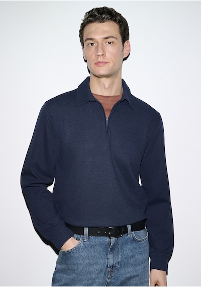 Mavi - Esnek Lacivert Travel Polo Sweatshirt 0s10561-70497 Lacivert