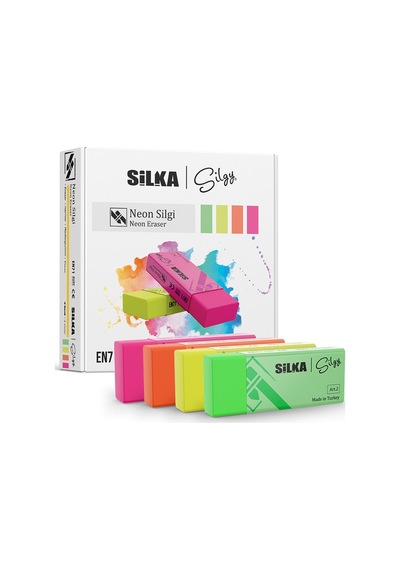 Silka Öğrenci Silgisi Neon 24 Lü Art.3 24 Adet