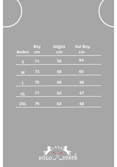 Polostate Erkek Tüylenme Yapmayan Soğuk Geçirmez Sweatshirt Lacivert Lacivert
