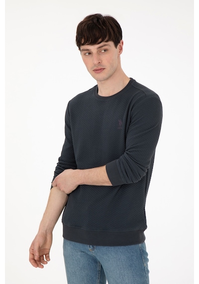 U.S. Polo Assn. Erkek Regular Fit Bisiklet Yaka Antrasit Sweatshirt 50290063-VR006 U.S. Polo Assn. Erkek Regular Fit Bisiklet Yaka Antrasit Sweatshirt 50290063-VR006