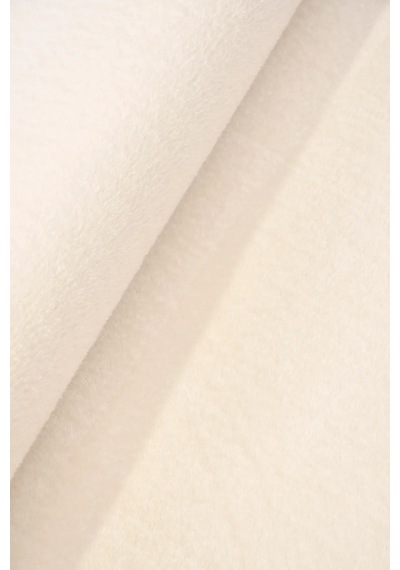 Sisem Peluş Post Şeklinde Salon Antre Halısı Yumuşak Kaymaz Taban Yıkanabilir Modern Krem Polyester