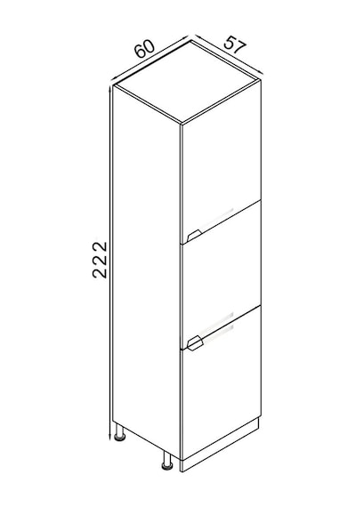 60 Cm Efil Boy Dolabı Mdf Beyaz