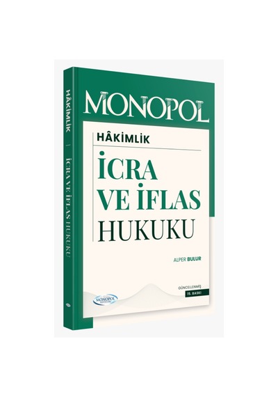 2026 İcra Ve İflas Hukuku 15. Baskı Monopol Yayınları