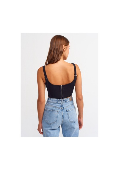 Rouge Basıc Dlv 3793 Korse Top Siyah